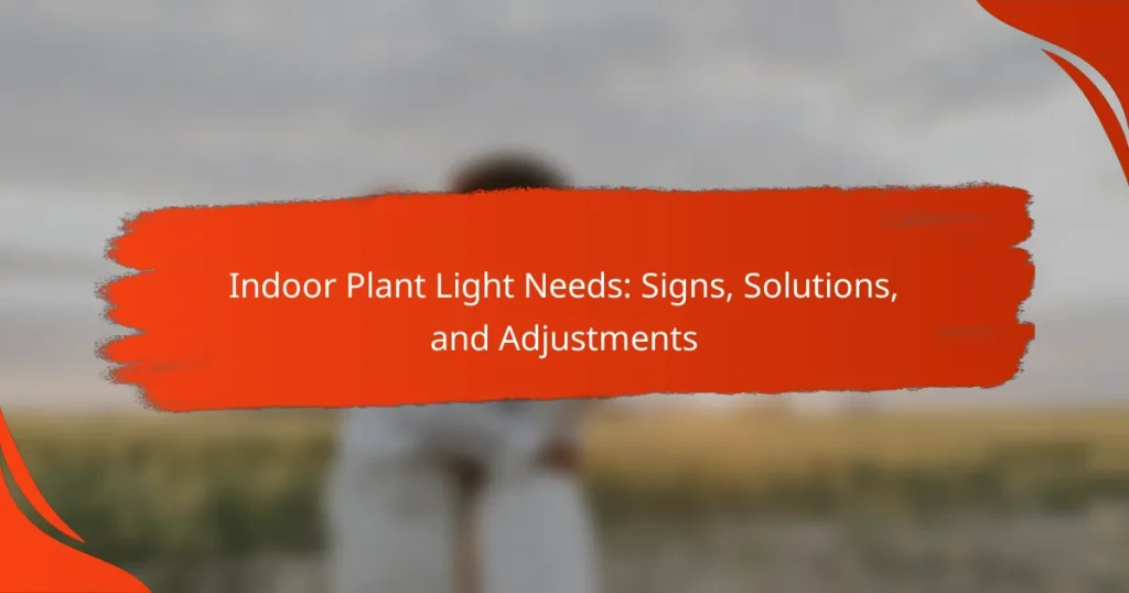 Indoor Plant Light Needs: Signs, Solutions, and Adjustments