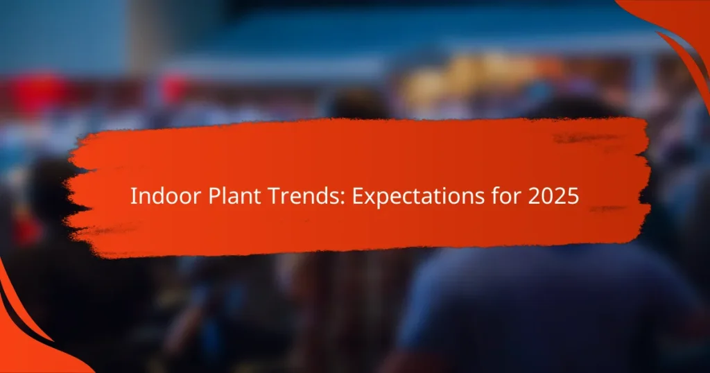 Indoor Plant Trends: Expectations for 2025